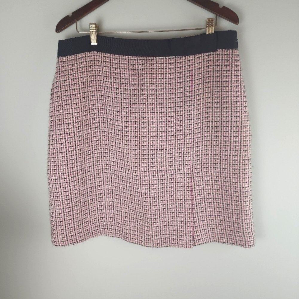 Uniform John Paul Richard Plaid Tweed Lined Skirt Plus Size 14